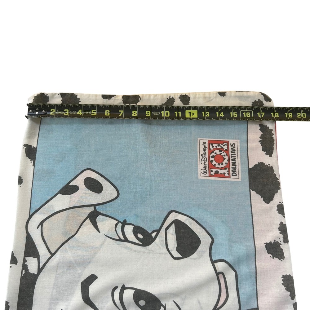 Disney 101 Dalmatians Pillowcase Standard Vintage 90s Pongo Perdita Spotted - Picture 8 of 8